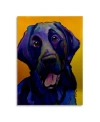 Trademark Global Pat Saunders-white Buddy Floating Brushed Aluminum Art In Multi