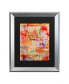 Trademark Global Pat Saunders-white Odessy Matted Framed Art In Multi