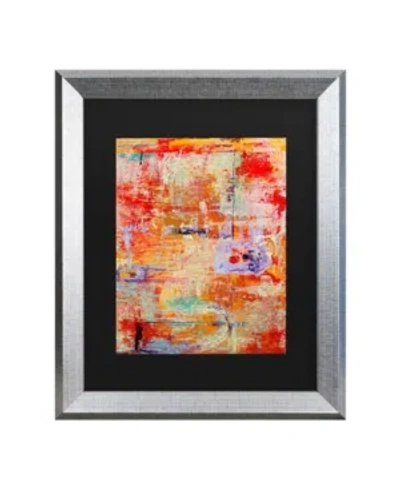 Trademark Global Pat Saunders-white Odessy Matted Framed Art In Multi