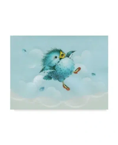 Trademark Global Peggy Harris 'over The Rainbow Bird' Canvas Art In Multi