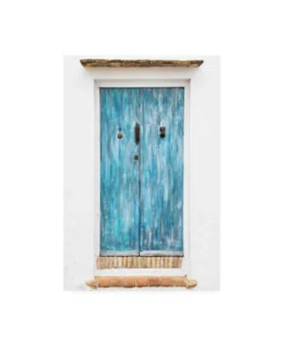 Trademark Global Philippe Hugonnard Made In Spain Old Blue Door Canvas Art In Multi