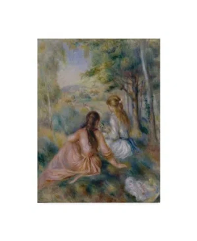 Trademark Global Pierre Auguste Renoir 'in The Meadow' Canvas Art In Multi