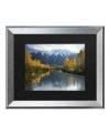 Trademark Global Pierre Leclerc Autumn River Matted Framed Art In Multi