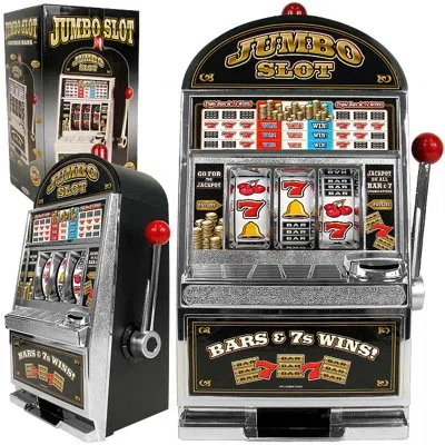 Trademark Global Real Slot Machine Bank - Jumbo Las Vegas Casino Slots With Flashing Lights And Realistic Jackpot Sou