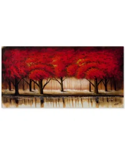 Trademark Global Rio 'parade Of Red Trees Ii' Canvas Art In No Color