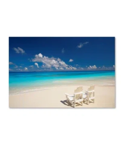 Trademark Global Robert Harding Picture Library 'beach Couple' Canvas Art In Multi