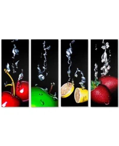 Trademark Global Roderick Stevens Granny Splash 4-pc. Canvas Art Print Set , 32" X 12"