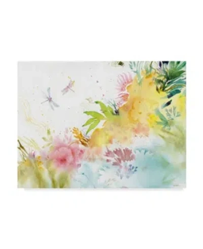 Trademark Global Sheila Golden Dragonfly Harmony Canvas Art In Multi