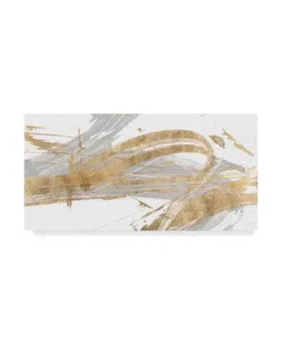 Trademark Global Studio W Gold And Grey Ii Canvas Art In Multi