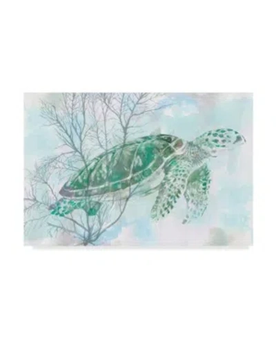 Trademark Global Studio W Watercolor Sea Turtle I Canvas Art In Multi