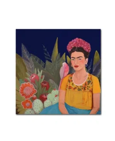 Trademark Global Sylvie Demers 'frida A Casa Azul Revisitated' Canvas Art In Multi