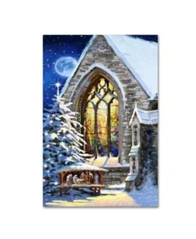 Trademark Global The Macneil Studio 'christmas Manger' Canvas Art In Multi