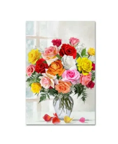 Trademark Global The Macneil Studio 'roses' Canvas Art In Multi