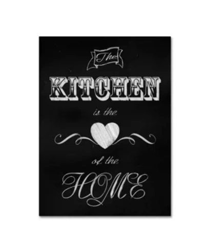 Trademark Global Tina Lavoie 'the Kitchen Is The Heart' Canvas Art In Multi