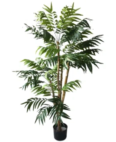 Trademark Global Tropical Palm 5 Ft. Artificial Tree By Pure Garden, 30" L X 30" W X 60" H In Green