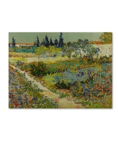 Trademark Global Van Gogh 'garden At Arles' Canvas Art In Multi