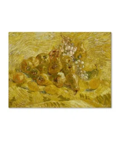 Trademark Global Van Gogh 'quinces Lemons Pears And Grapes' Canvas Art In Multi