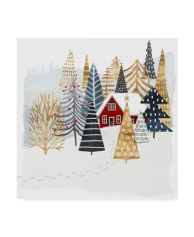 Trademark Global Victoria Borges Christmas Chalet I Canvas Art In Multi