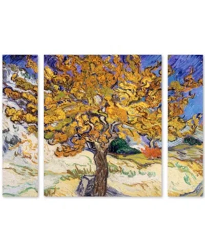 Trademark Global Vincent Van Gogh 'mulberry Tree 1889' Multi Panel Art Set Large In No Color