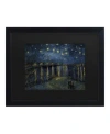 Trademark Global Vincent Van Gogh The Starry Night Ii Matted Framed Art In Multi