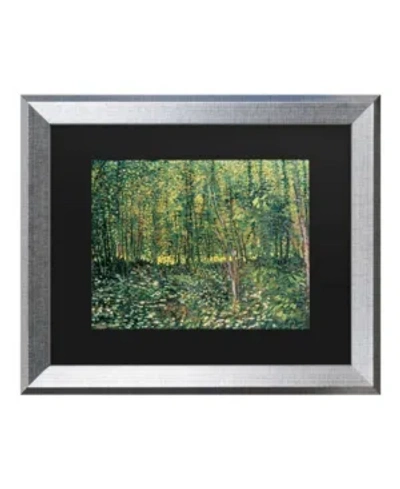Trademark Global Vincent Van Gogh Trees And Undergrowth, 1887 Matted Framed Art In Multi
