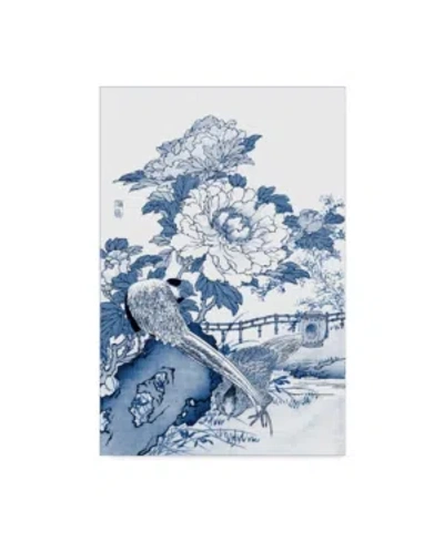 Trademark Global Vision Studio Blue & White Asian Garden Ii Canvas Art In Multi