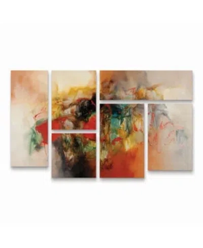 Trademark Global Zavaleta Abstract Vi Multi Panel Art Set 6 Piece
