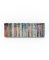 Trademark Global Zwart 'colored Canvas Art In Multi