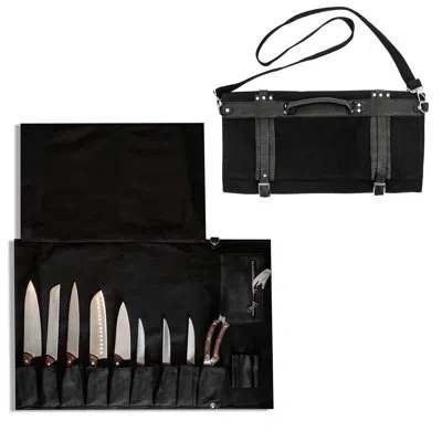 Trademark Innovations 9 Slot Knife Bag In Black