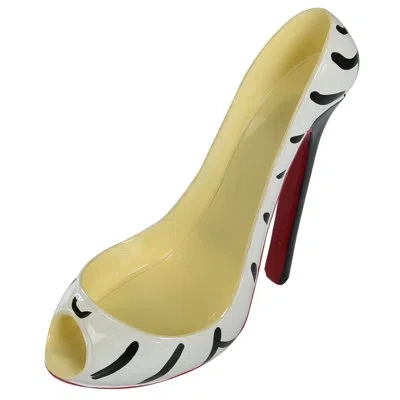 Trademark Innovations Zebra High Heel 1 Bottle Tabletop Wine Bottle Rack In Black;white;red