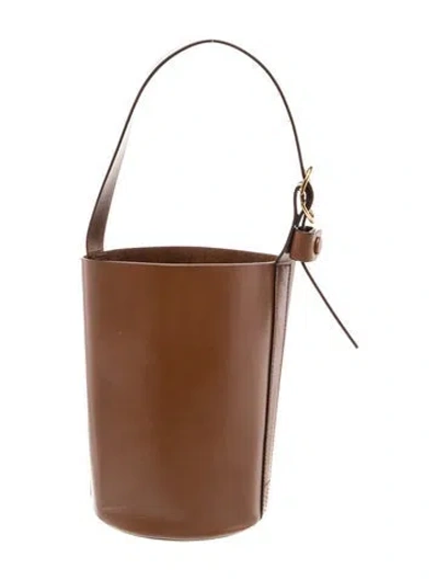 Pre-owned Trademark Leather Bucket Bag In Brown