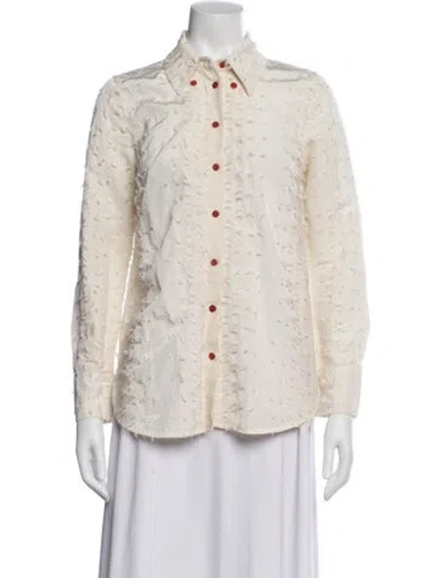 Pre-owned Trademark Patterned Jacket In Neutrals