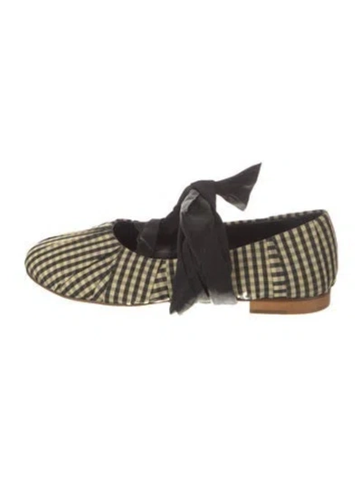 Pre-owned Trademark Plaid Print Loafers In Multi