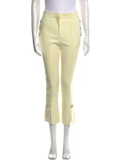 Pre-owned Trademark Straight Leg Pants In Yellow
