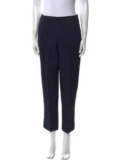 Pre-owned Trademark Wool Straight Leg Pants In Blue