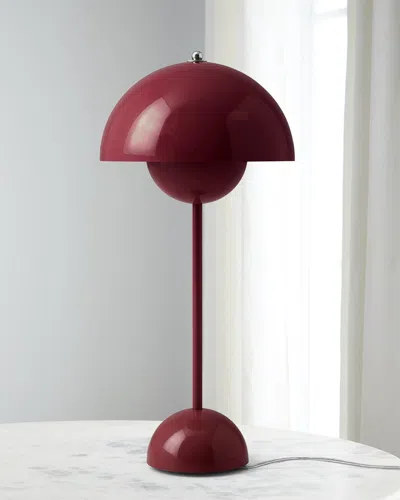 Tradition Flower Pot Table Lamp Vp3 In Burgundy