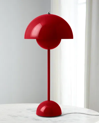 Tradition Flower Pot Table Lamp Vp3 In Vermillion Red