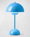 Tradition Flowerpot Portable Led Table Lamp In Swim Blue