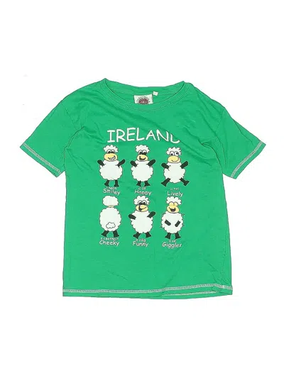 Pre-owned Traditional Craftwear Kids' Short Sleeve T-shirt In Green