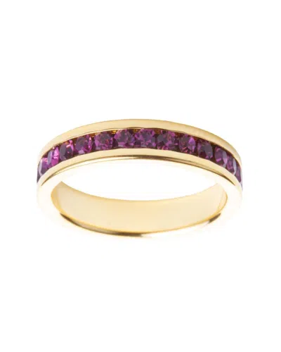 Traditions Jewelry Company 18k Gold Over Sterling Silver Birthstone Eternity Ring In Multi