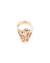 Traditions Jewelry Company 18k Gold Over Sterling Silver Initial Ring - U In Multi