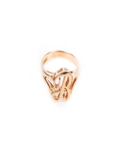 Traditions Jewelry Company 18k Gold Over Sterling Silver Initial Ring - U In Multi