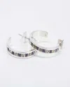 Traditions Jewelry Company Fine Silver Plated Pink Tonal 1 Inch Earring In Purple