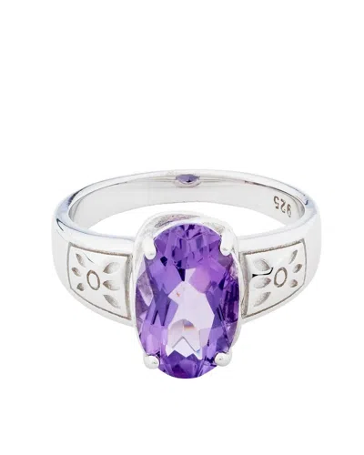 Traditions Jewelry Company Sterling Silver Amethyst Ring In Metallic