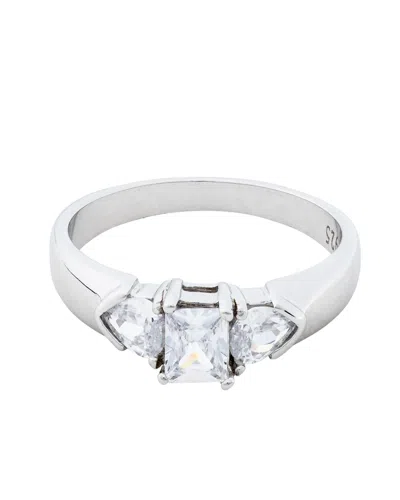 Traditions Jewelry Company Sterling Silver Bezel Set Amethyst Ring In White
