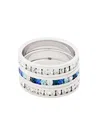 Traditions Jewelry Company Sterling Silver Crystal Eternity Ring 4 Piece Set In Multi