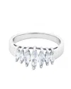 Traditions Jewelry Company Sterling Silver Cubic Zircon Anniversary Ring In White