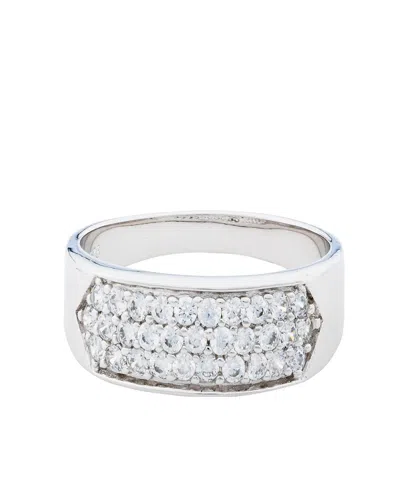 Traditions Jewelry Company Sterling Silver Cubic Zircon Pave' Ring In White