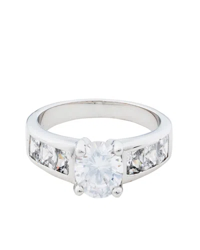 Traditions Jewelry Company Sterling Silver Cubic Zircon Ring In White