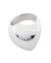 Traditions Jewelry Company Sterling Silver Geometric Dome Ring In White